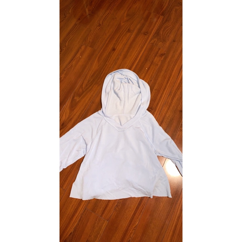 Light blue cropped hoodie
